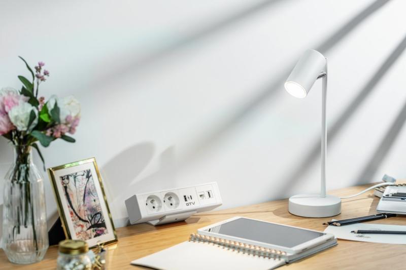 Decor Lampe de bureau VENETO IP20 max. 20W 1 x GU10 blanc 1208962520