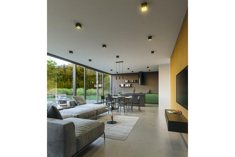 Decor Luminaire LED ARTEMIDA 20W 1920lm AC220-240V 50/60 Hz PF>0 9 Ra≥80 IP20 IK08 4000K 38° carré noir 1208962642