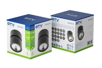 Decor Luminaire LED BLANC 15W 1500lm AC220-240V 50/60 Hz PF> 0.5 Ra≥80 IP20 IK06.36 ° 4000K rond noir. 1208962668