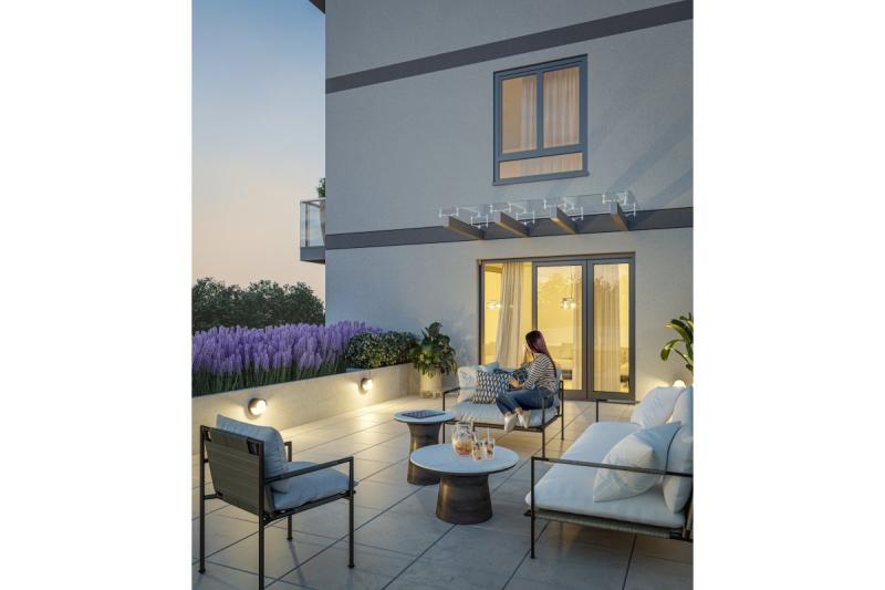 Decor Luminaire de façade CANTI LED 12W 1000lm AC220-240V 50 / 60Hz IP65 4000K 1208962698