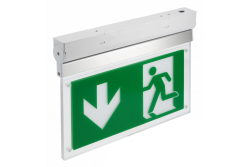 Luminaire d'urgence CORSO-1 LED,3W,300lm,AC220-240V,50-60Hz,IP20,1h,6400K,double tâche, bouton TEST 1208962713