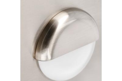 Decor Luminaire d'escalier à LED ESCADA OB DC12V avec couvercle rond dépoli 0,8W 70lm 4000K câble inox 150cm.