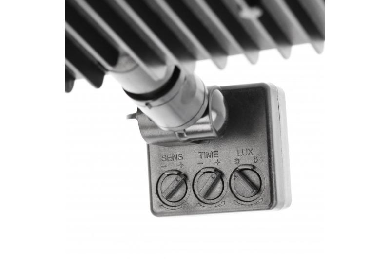 Projecteur LED iNEXT avec détecteur de mouvement 20 W 1600 lm, PF > 0,9, RA > 80, IP65, 120°, 6400 K, corps noir 1208962859