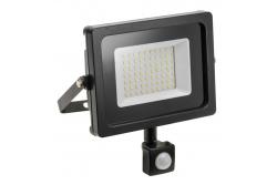 Projecteur LED iNEXT avec capteur de mouvement 50W 4000lm, PF>0,9, RA>80, IP65, 120°, 6400K, corps noir 1208962862