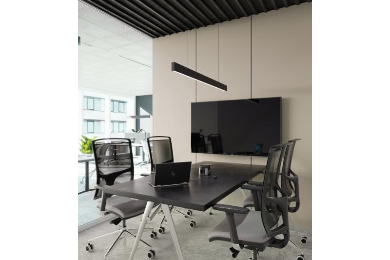 Decor Luminaire suspendu à LED LIVIA 40W 3600lm AC220-240V 50-60Hz 100° RA>80 IP20 AL/PC 4000K 120cm noir. 1208962913