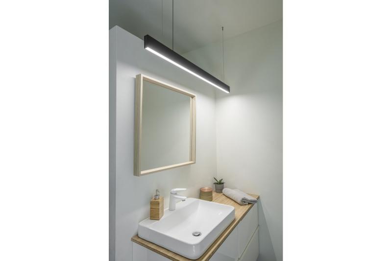 Decor Luminaire suspendu à LED LIVIA 40W 3600lm AC220-240V 50-60Hz 100° RA>80 IP20 AL/PC 4000K 120cm noir. 1208962913