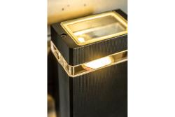 Decor Applique murale à deux directions NESSA GU10 MAX.2x50W IP54 AC220-240V 50/60Hz noir. 1208963007