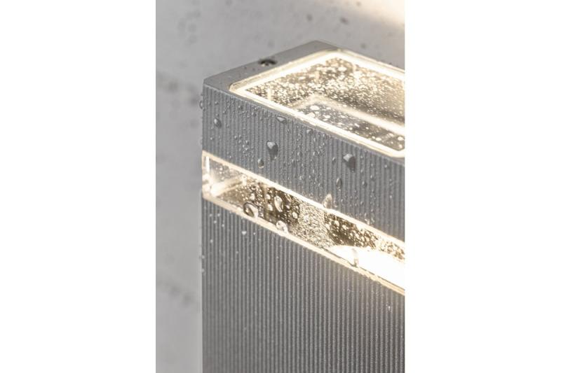 Decor Applique murale unidirectionnelle NESSA GU10 MAX. 50W IP54 AC220-240V 50/60Hz gris. 1208963010