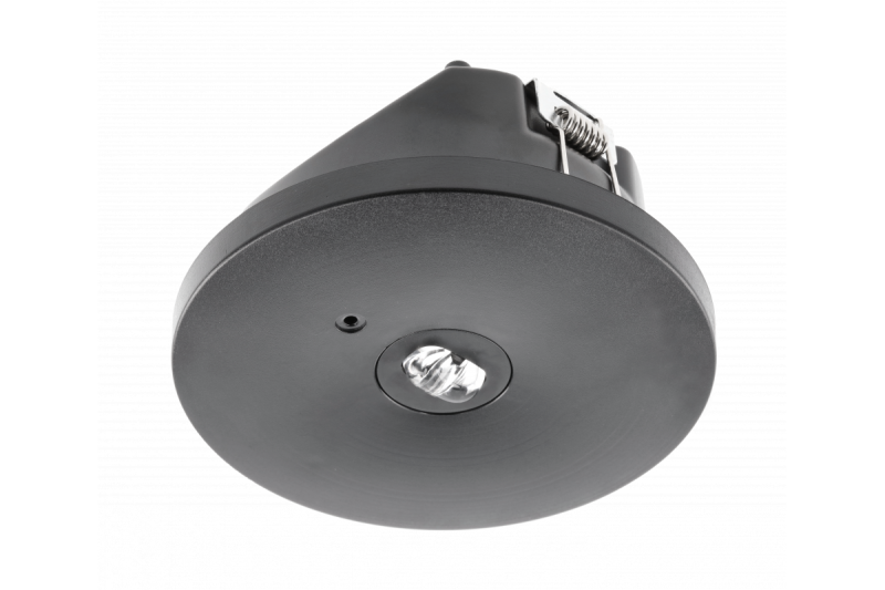 Luminaire d'urgence OGLA LED, 3W, 200lm, AC220-240V, 50-60Hz, IP20, 6400K, 3H, tâche unique, TEST, noir 1208963017