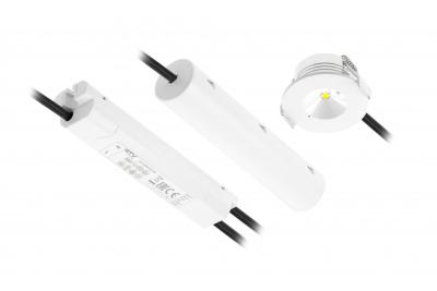 OMAHA-3 Lampe d'urgence LED, 3W, 300lm, AC220-240V, 50-60Hz, IP20, 3h, 6400K, usage unique, BOUTON DE TEST 1208963024