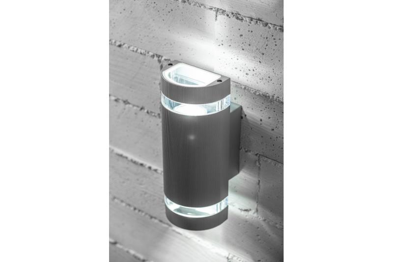 Decor Applique murale à deux directions SILVA GU10 MAX 2x50W IP54 AC220-240V 50/60Hz gris. 1208963136