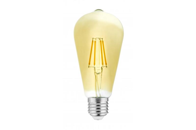 Ampoule décorative LED, filament Vintage, ST64, E27, 4 W, 400 lm, CA 220-240 V/50-60 Hz, PF > 0,5, 3000 K 1208963178