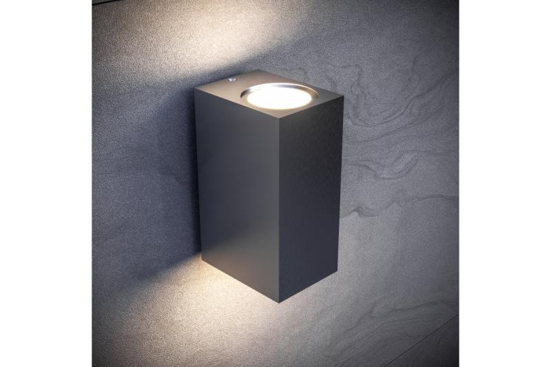 Decor Luminaire de façade bidirectionnel TIAGO KW GU10 MAX.2x35W IP54 AC220-240V 50/60Hz noir. 1208963202