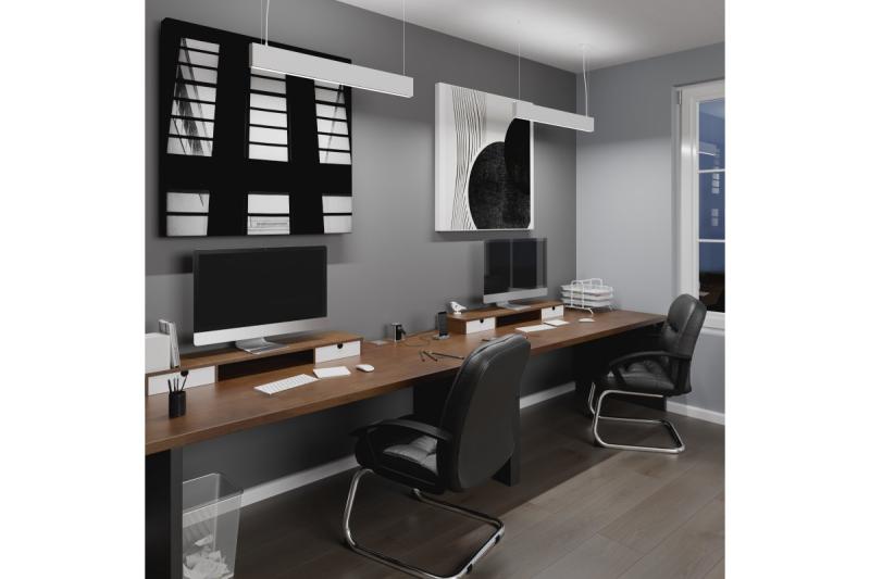 Decor Luminaire suspendu à LED VILANA 42W (30W+12W) 4000K RA>80 220-240VAC 48/120° UGR<19 120cm blanc. 1208963236