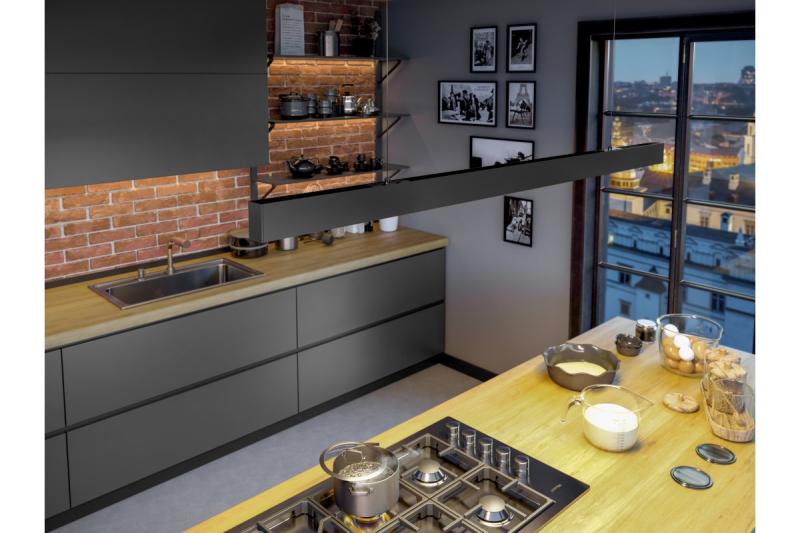 Decor Luminaire suspendu à LED VILANA 42W (30W+12W) 4000K RA>80 220-240VAC 48/120° UGR<19 120cm noir. 1208963237