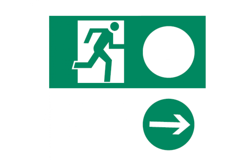 Panneau de sortie de secours universel, 150X300 1208963659
