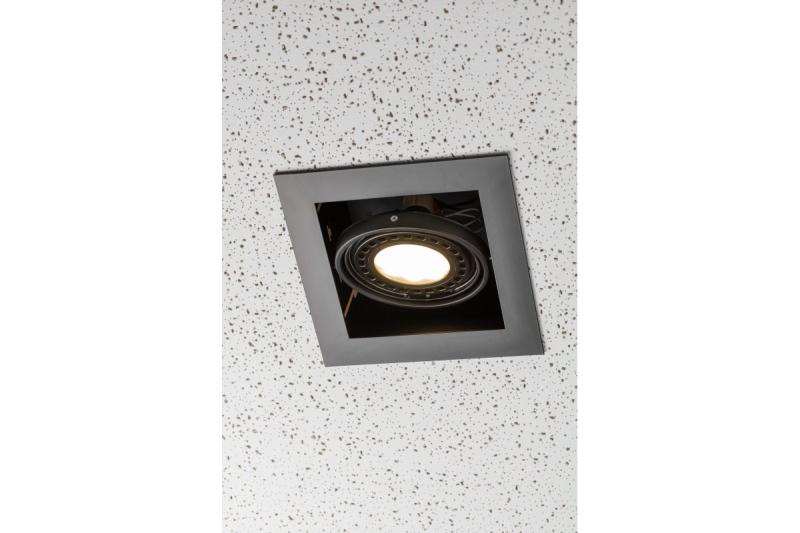 Decor Luminaire de plafond encastré PIREO, couleur NOIR/NOIR, individuel. 1208963774