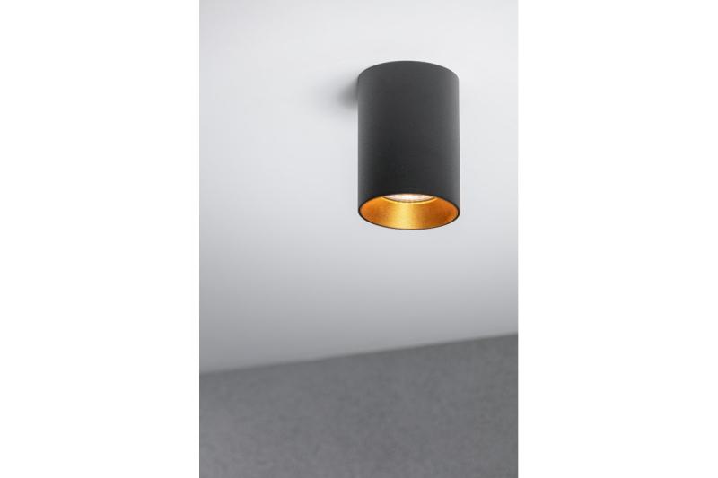 Decor Luminaire de plafond AERO en aluminium 70x100mm IP20 max. 20W rond noir. 1208963807