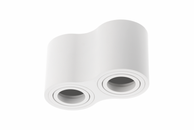Decor Luminaire de plafond AVEIRO DUO en aluminium 160x80x85mm IP20 max 20W*2 rond blanc. 1208963827