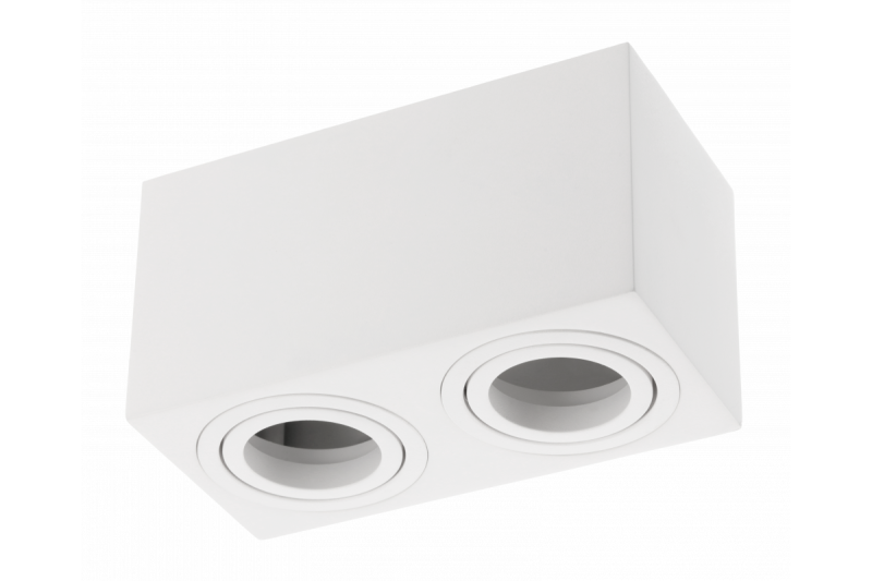 Decor Luminaire de plafond AVEIRO DUO BIS en aluminium 160x80x85mm IP20 max 20W*2 carré noir. 1208963832