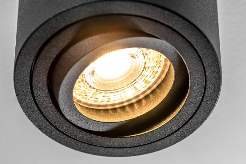 Decor Luminaire de plafond AVEIRO BIS en aluminium 80x90mm IP20 max 20W rond noir. 1208963838