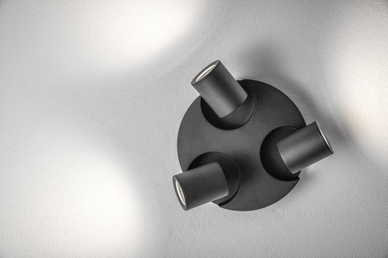 Decor Luminaire de plafond BLINK AC220-240V 50/60 Hz GU10 max. 20W*3 IP 20 triple noir 1208963844