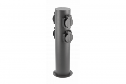 Decor Poteau de jardin CORTA-P 36 IP54 AC220-240V 50-60Hz 4 prises Schucko max. 3500W graphite. 1208963859