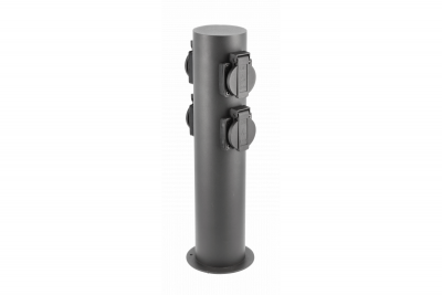 Decor Poteau de jardin CORTA-P 36 IP54 AC220-240V 50-60Hz 4 prises Schucko max. 3500W graphite. 1208963859