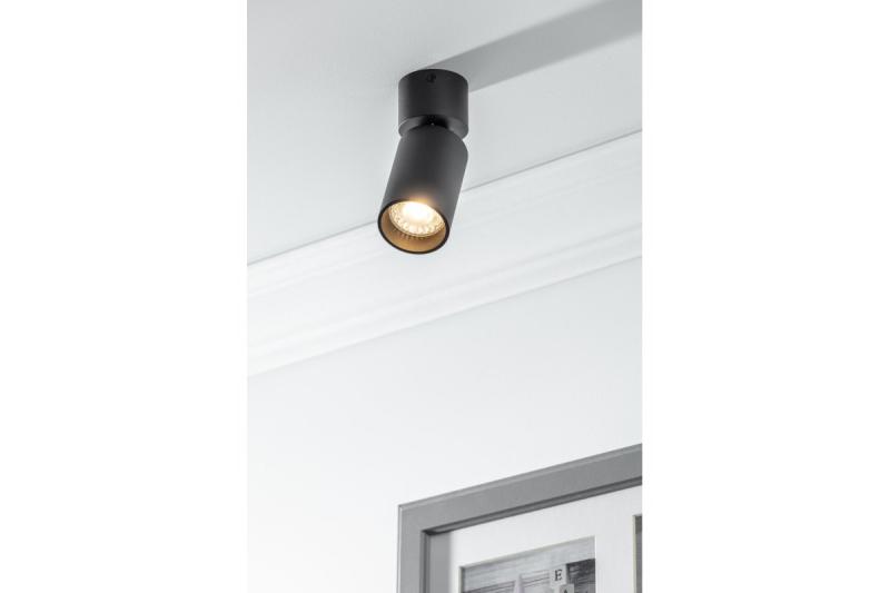 Decor Luminaire de plafond FARGO MINI en aluminium 56x150mm IP20 max 20W rond noir. 1208963877