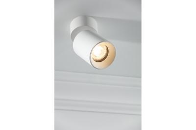 Decor Plafonnier FARGO en aluminium 70x160mm IP20 max 20W rond blanc. 1208963878