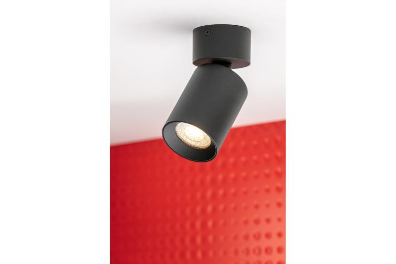Decor Luminaire de plafond FARGO 2 en aluminium 70x166mm IP20 max 20W rond noir. 1208963880