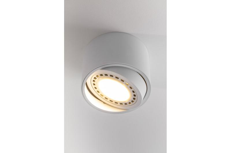 Decor Lampe de plafond ISUMI avec angle réglable en aluminium 130x100 IP20 ES111 GU10 ronde blanche. 1208963895