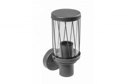 Decor KERTA-A lumière de jardin E27 MAX.12W IP44 AC220-240V 50-60Hz simple lampe murale graphite supérieure. 1208963906