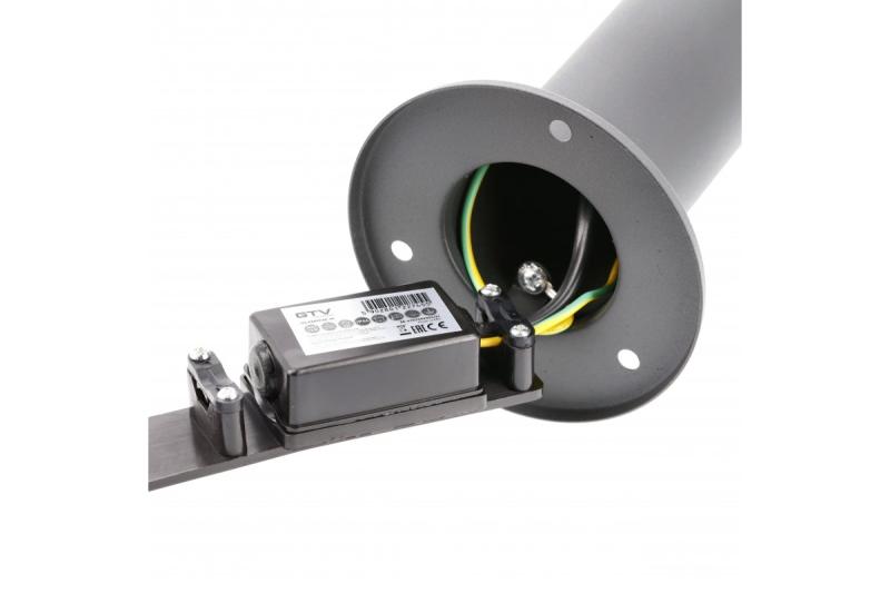 Decor KERTA-P 80 lumière de jardin E27 MAX.12W IP44 AC220-240V 50-60Hz borne graphite 1208963908