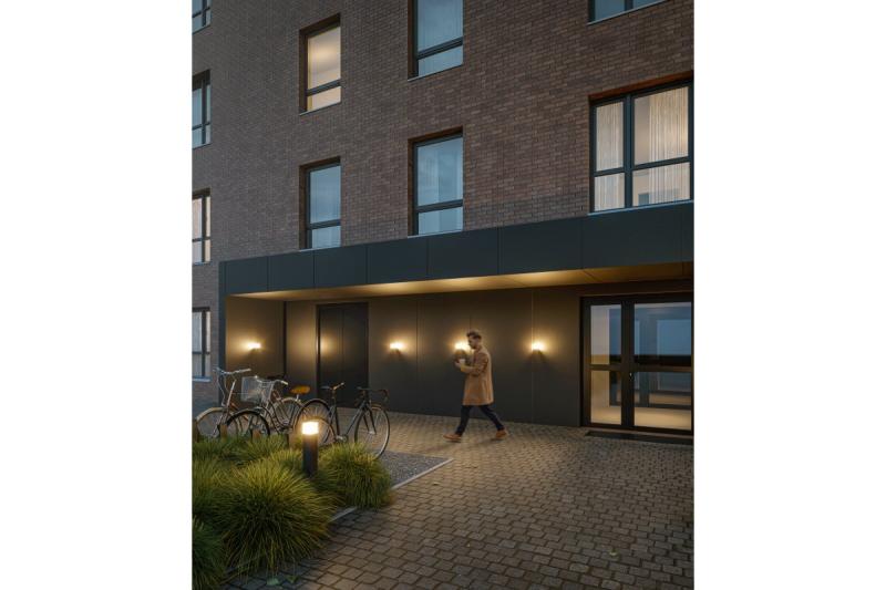 Decor Luminaire de jardin LARGO-AU E27 MAX.15W IP44 AC220-240V 50-60Hz applique murale droite en graphite. 1208963916