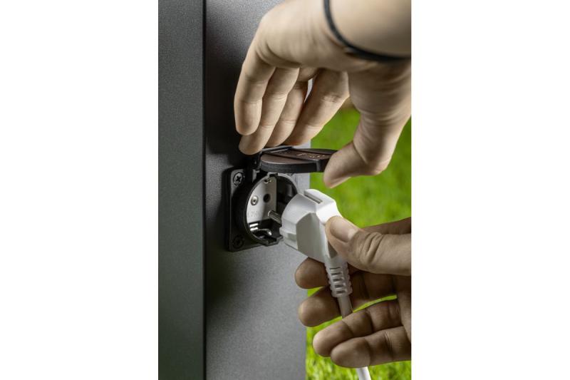 Decor Élément de jardin LARGO-P 50 E27 MAX.15W IP44 AC220-240V 50-60Hz max. 2500W poteau de montage graphite. 1208963919