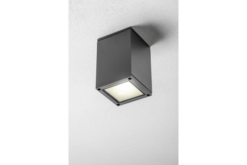 Decor Luminaire de plafond LENTO alum 100x130 IP54 max 35W carré graphite. 1208963923