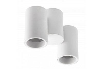 Decor Luminaire de plafond LUPO en aluminium 17.5x5.6x11.5 IP20 2*GU10 max. 50W rond blanc. 1208963925