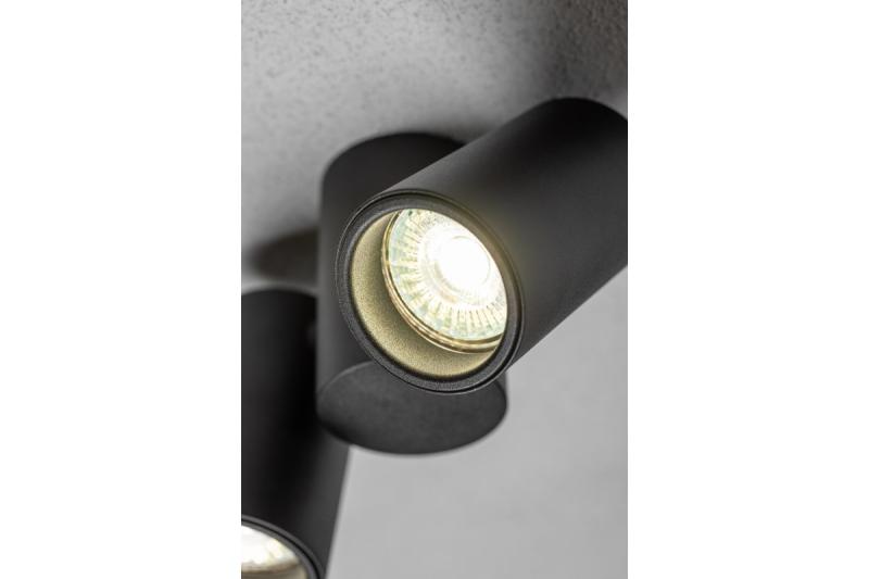 Decor Luminaire de plafond LUPO en aluminium 17.5x5.6x11.5 IP20 2*GU10 max. 50W rond noir. 1208963926