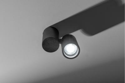 Decor Luminaire de plafond LUPO en aluminium 11.6x5.6x11.5 IP20 1*GU10 max. 50W rond noir. 1208963928
