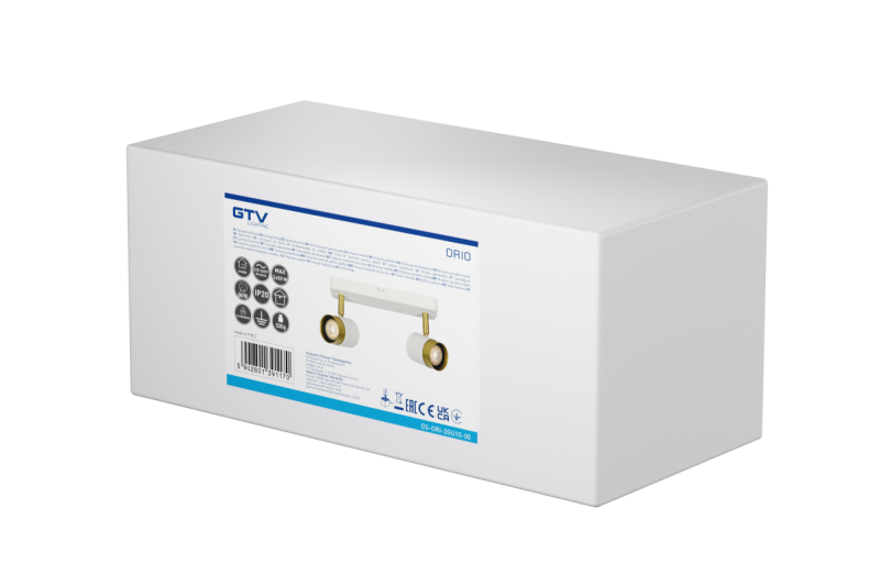 Decor Luminaire de plafond ORIO en aluminium 24.0x5.5x14.0 IP20 2*GU10 max. 50W rond blanc. 1208963964