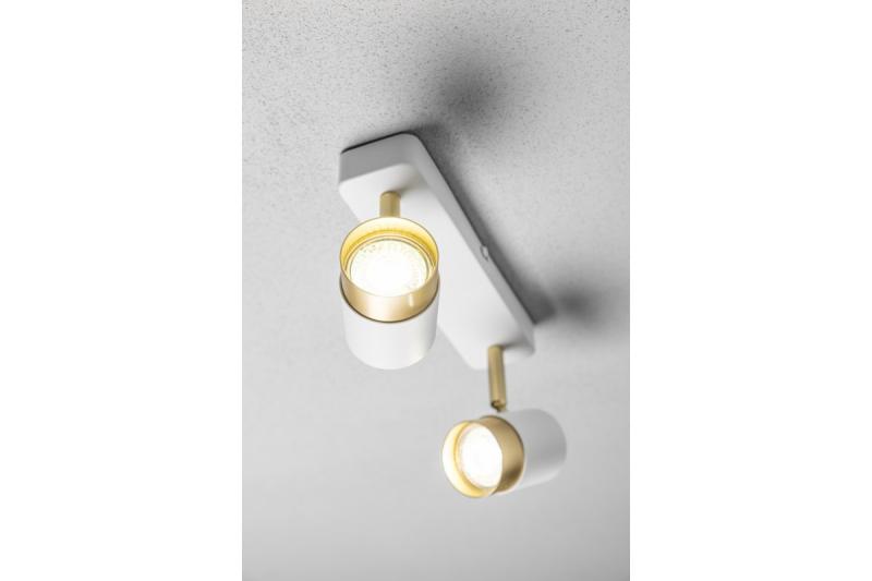 Decor Luminaire de plafond ORIO en aluminium 24.0x5.5x14.0 IP20 2*GU10 max. 50W rond blanc. 1208963964