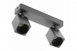 Decor Luminaire de plafond RENO en aluminium IP20 max. 20W*2 double carré noir. 1208963980