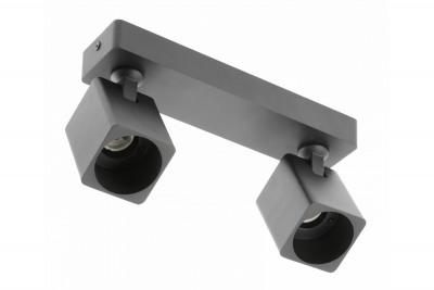 Decor Luminaire de plafond RENO en aluminium IP20 max. 20W*2 double carré noir. 1208963980