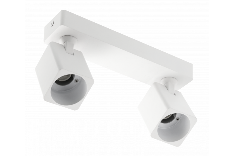 Decor Plafonnier RENO en aluminium IP20 max. 20W*2 double carré blanc. 1208963981