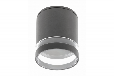 Decor Luminaire de plafond RIVEN alum 102x120 IP54 MAX.35W graphite rond 1208963984