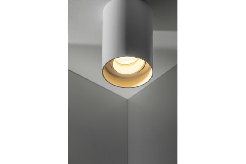 Decor Luminaire de plafond RESTO PC φ80x125mm IP20 max 20W rond blanc. 1208963986
