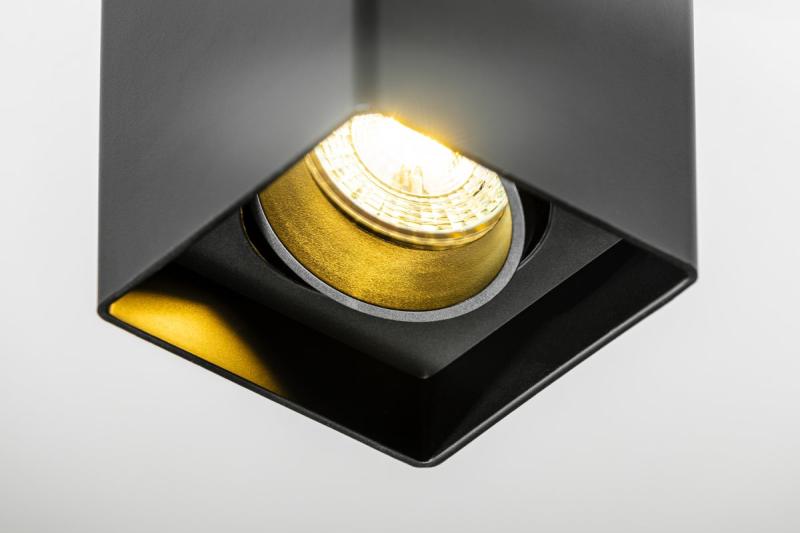 Decor Luminaire de plafond RESTO PC 80x80x125mm IP20 max 20W carré noir 1208963987