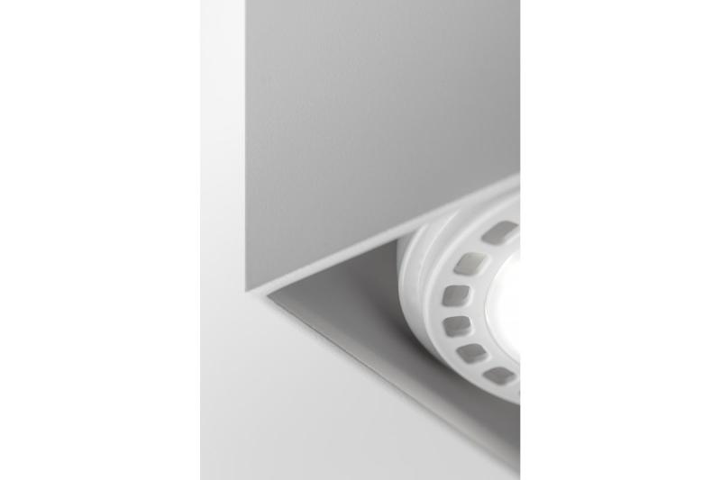 Decor Luminaire de plafond SAKURA alum. 120x120x85 IP20 ES111 GU10 carré blanc. 1208963992