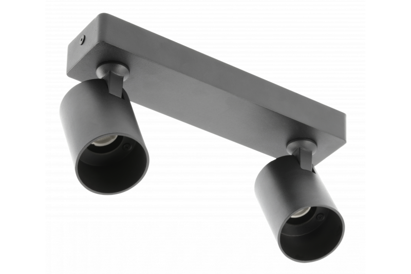 Decor Luminaire de plafond SANTO en aluminium IP20 max. 20W*2 double rond noir. 1208963997